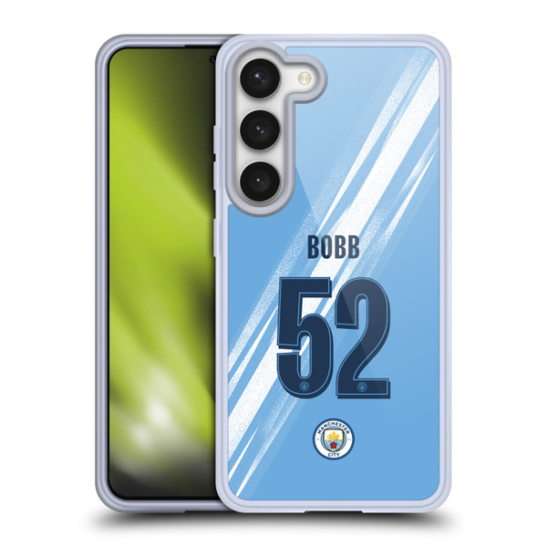 Manchester City Man City FC 2025/26 Players Home Kit 2nd Group Oscar Bobb Soft Gel Case for Samsung Galaxy S23 5G