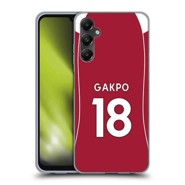 Liverpool Football Club 2025/26 Players Home Kit 2nd Group Cody Gakpo Soft Gel Case for Samsung Galaxy A05s Liverpool Football Club 2025/26 Players Home Kit 2nd Group Cody Gakpo Soft Gel Case for Samsung Galaxy A05s