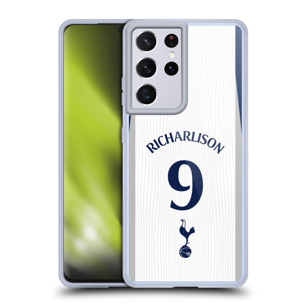 Tottenham Hotspur F.C. 2025/26 Players Home Kit 2nd Group Richarlison Soft Gel Case for Samsung Galaxy S21 Ultra 5G