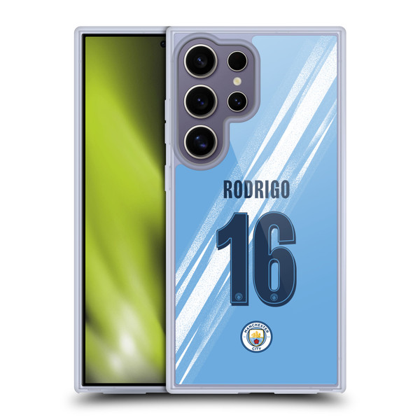 Manchester City Man City FC 2025/26 Players Home Kit 2nd Group Rodrigo Soft Gel Case for Samsung Galaxy S25 Ultra