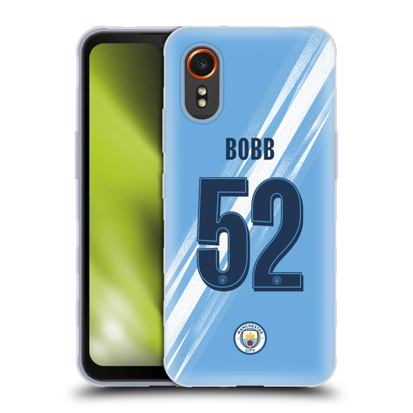Manchester City Man City FC 2025/26 Players Home Kit 2nd Group Oscar Bobb Soft Gel Case for Samsung Galaxy Xcover7 5G