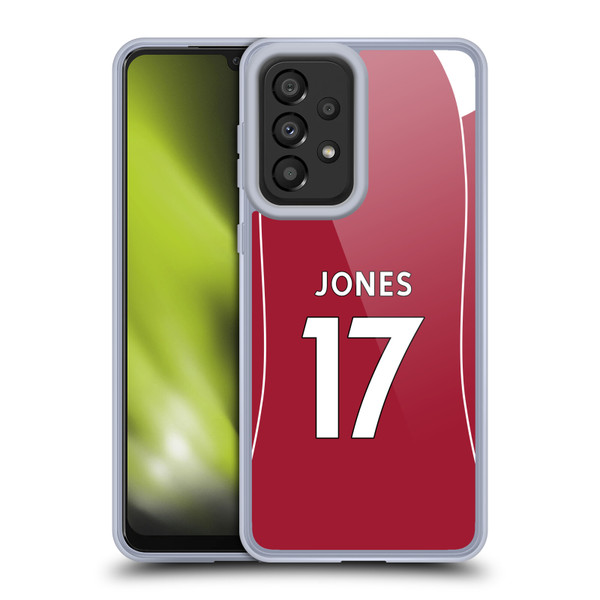 Liverpool Football Club 2025/26 Players Home Kit 2nd Group Curtis Jones Soft Gel Case for Samsung Galaxy A33 5G (2022)
