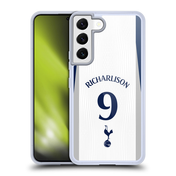 Tottenham Hotspur F.C. 2025/26 Players Home Kit 2nd Group Richarlison Soft Gel Case for Samsung Galaxy S22 5G
