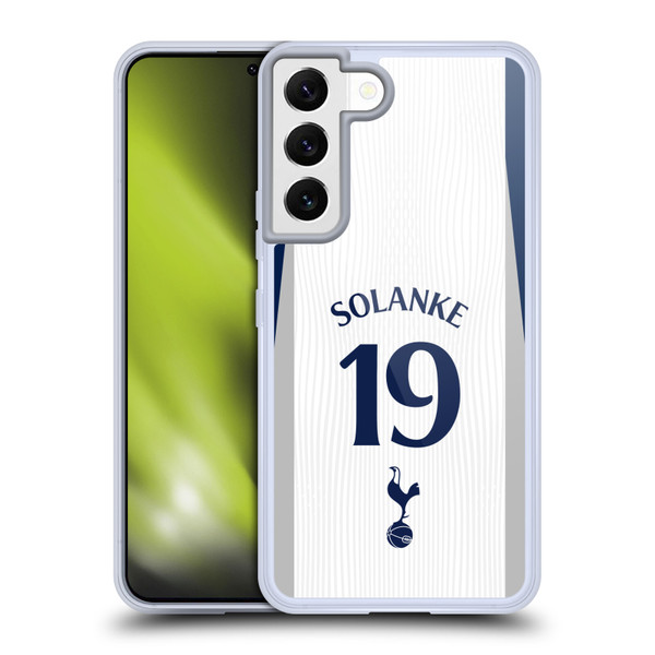 Tottenham Hotspur F.C. 2025/26 Players Home Kit 2nd Group Dominic Solanke Soft Gel Case for Samsung Galaxy S22 5G