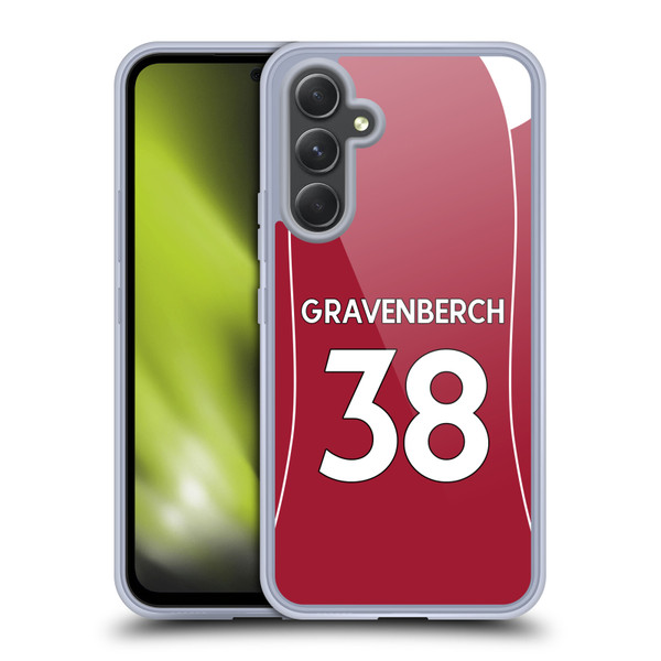 Liverpool Football Club 2025/26 Players Home Kit 2nd Group Ryan Gravenberch Soft Gel Case for Samsung Galaxy A54 5G Liverpool Football Club 2025/26 Players Home Kit 2nd Group Ryan Gravenberch Soft Gel Case for Samsung Galaxy A54 5G