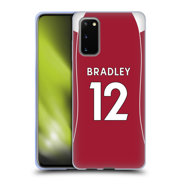 Liverpool Football Club 2025/26 Players Home Kit 2nd Group Conor Bradley Soft Gel Case for Samsung Galaxy S20 / S20 5G Liverpool Football Club 2025/26 Players Home Kit 2nd Group Conor Bradley Soft Gel Case for Samsung Galaxy S20 / S20 5G