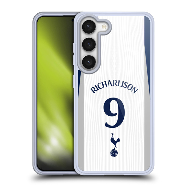 Tottenham Hotspur F.C. 2025/26 Players Home Kit 2nd Group Richarlison Soft Gel Case for Samsung Galaxy S23 5G