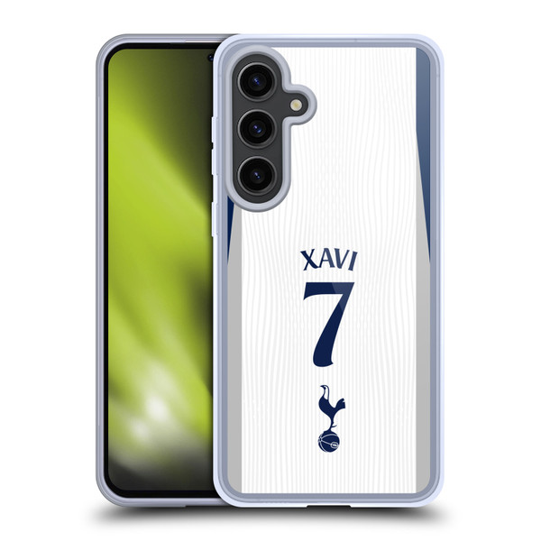 Tottenham Hotspur F.C. 2025/26 Players Home Kit 2nd Group Xavi Simons Soft Gel Case for Samsung Galaxy S24+ 5G