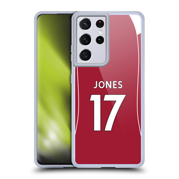 Liverpool Football Club 2025/26 Players Home Kit 2nd Group Curtis Jones Soft Gel Case for Samsung Galaxy S21 Ultra 5G Liverpool Football Club 2025/26 Players Home Kit 2nd Group Curtis Jones Soft Gel Case for Samsung Galaxy S21 Ultra 5G