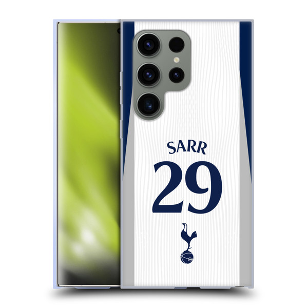 Tottenham Hotspur F.C. 2025/26 Players Home Kit 2nd Group Pape Matar Sarr Soft Gel Case for Samsung Galaxy S24 Ultra 5G