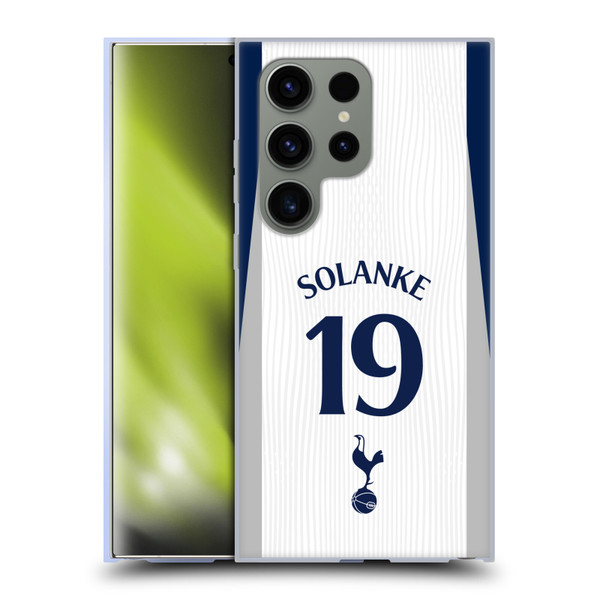 Tottenham Hotspur F.C. 2025/26 Players Home Kit 2nd Group Dominic Solanke Soft Gel Case for Samsung Galaxy S24 Ultra 5G
