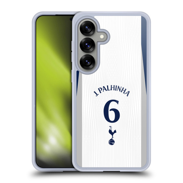 Tottenham Hotspur F.C. 2025/26 Players Home Kit 2nd Group João Palhinha Soft Gel Case for Samsung Galaxy S25
