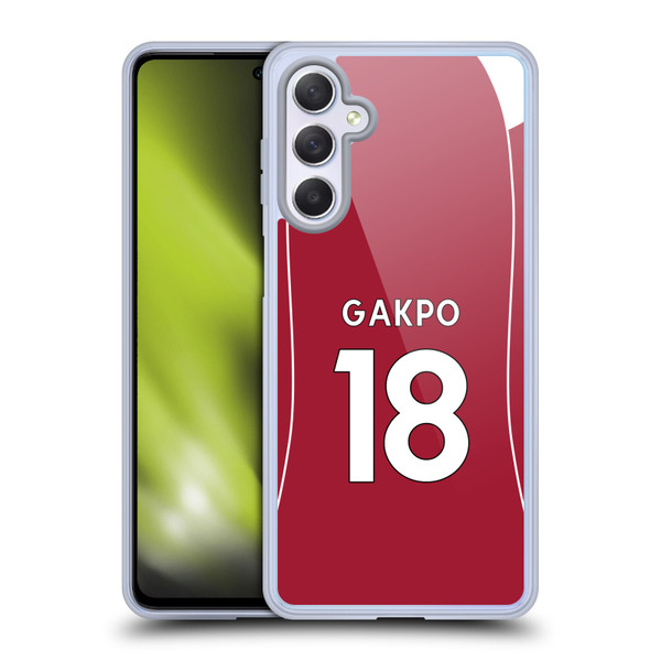 Liverpool Football Club 2025/26 Players Home Kit 2nd Group Cody Gakpo Soft Gel Case for Samsung Galaxy M54 5G Liverpool Football Club 2025/26 Players Home Kit 2nd Group Cody Gakpo Soft Gel Case for Samsung Galaxy M54 5G