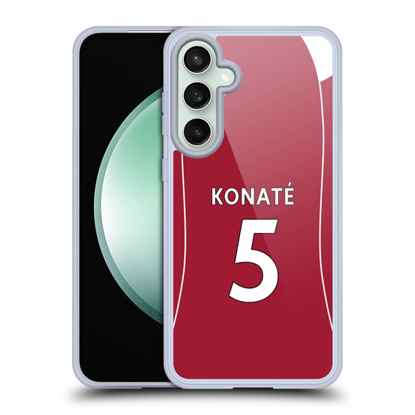 Liverpool Football Club 2025/26 Players Home Kit 2nd Group Ibrahima Konaté Soft Gel Case for Samsung Galaxy S23 FE 5G