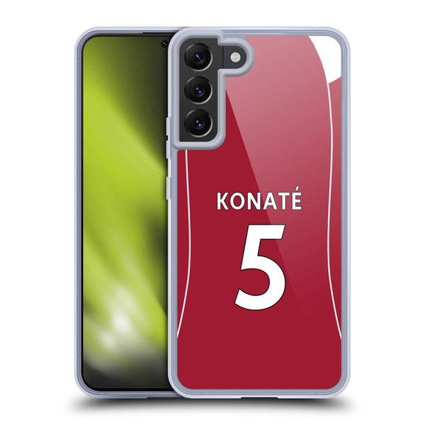Liverpool Football Club 2025/26 Players Home Kit 2nd Group Ibrahima Konaté Soft Gel Case for Samsung Galaxy S22+ 5G Liverpool Football Club 2025/26 Players Home Kit 2nd Group Ibrahima Konaté Soft Gel Case for Samsung Galaxy S22+ 5G