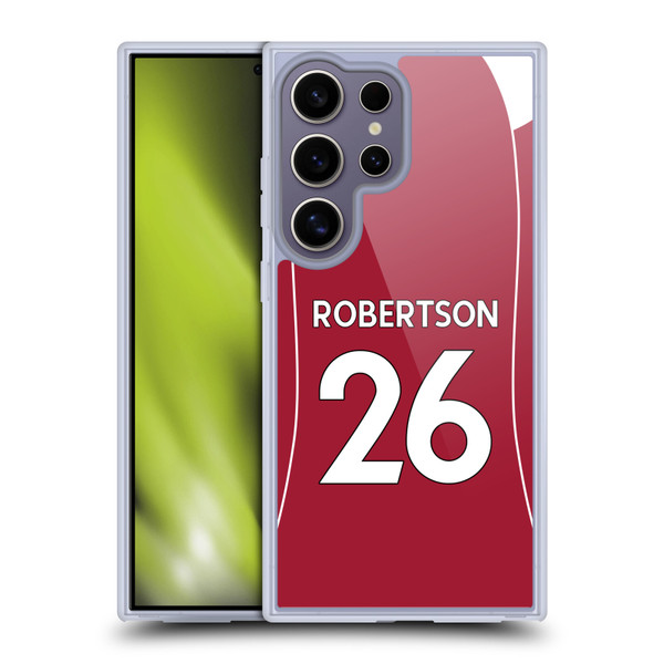 Liverpool Football Club 2025/26 Players Home Kit 2nd Group Andy Robertson Soft Gel Case for Samsung Galaxy S25 Ultra