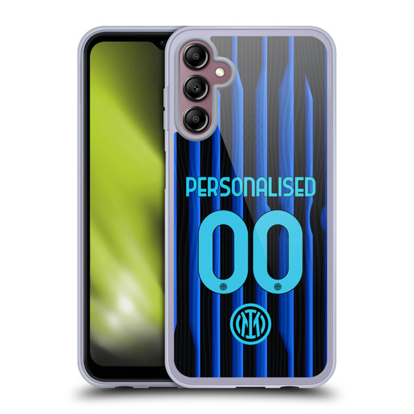 Custom Customised Personalised Inter Milan 2025/26 Players Home Kit Home Soft Gel Case for Samsung Galaxy A14 5G