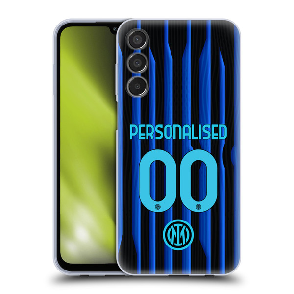 Custom Customised Personalised Inter Milan 2025/26 Players Home Kit Home Soft Gel Case for Samsung Galaxy M15/F15 5G