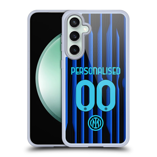 Custom Customised Personalised Inter Milan 2025/26 Players Home Kit Home Soft Gel Case for Samsung Galaxy S23 FE 5G