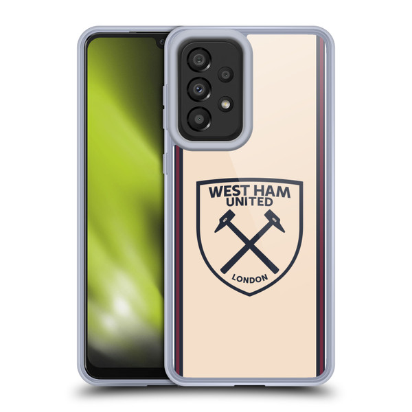 West Ham United FC 2025/26 Crest Kit Away Soft Gel Case for Samsung Galaxy A33 5G (2022)