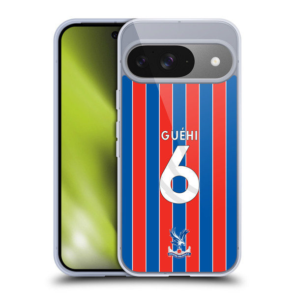 Crystal Palace FC 2025/26 Players Home Kit Marc Guéhi Soft Gel Case for Google Pixel 9 / Pixel 9 Pro