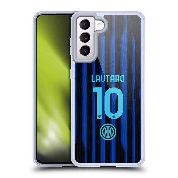 Fc Internazionale Milano 2025/26 Players Home Kit Lautaro Martínez Soft Gel Case for Samsung Galaxy S21 5G