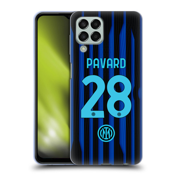 Fc Internazionale Milano 2025/26 Players Home Kit Benjamin Pavard Soft Gel Case for Samsung Galaxy M33 (2022)