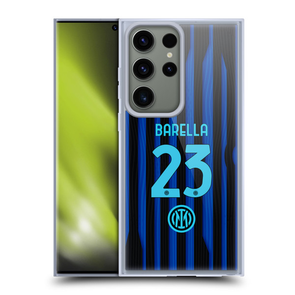 Fc Internazionale Milano 2025/26 Players Home Kit Nicolò Barella Soft Gel Case for Samsung Galaxy S23 Ultra 5G