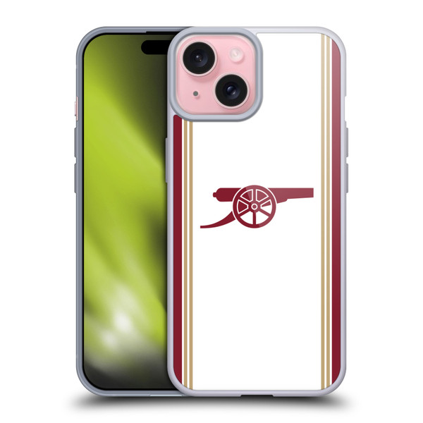 Arsenal FC 2025/26 Kit Third Soft Gel Case for Apple iPhone 15