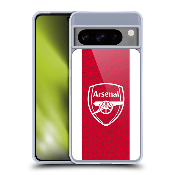 Arsenal FC 2025/26 Kit Home Soft Gel Case for Google Pixel 8 Pro