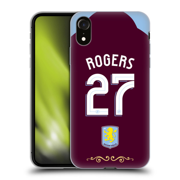 Aston Villa Football Club 2025/26 Players Home Kit Morgan Rogers Soft Gel Case for Apple iPhone XR