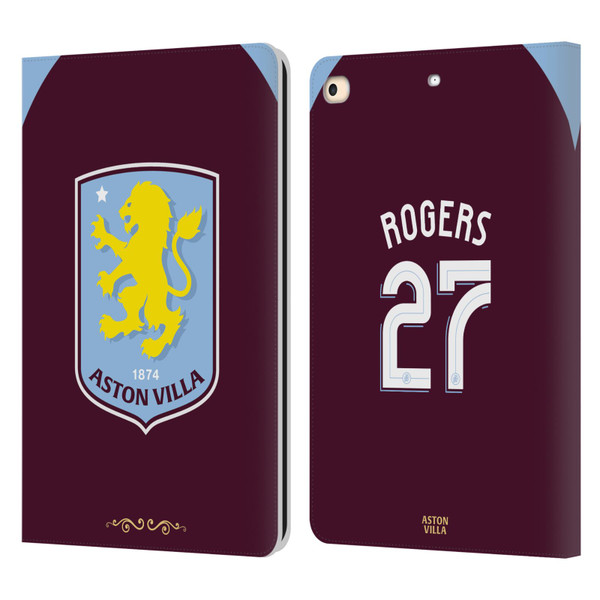 Aston Villa Football Club 2025/26 Players Home Kit Morgan Rogers Leather Book Wallet Case Cover For Apple iPad 9.7 2017 / iPad 9.7 2018 Aston Villa Football Club 2025/26 Players Home Kit Morgan Rogers Leather Book Wallet Case Cover For Apple iPad 9.7 2017 / iPad 9.7 2018