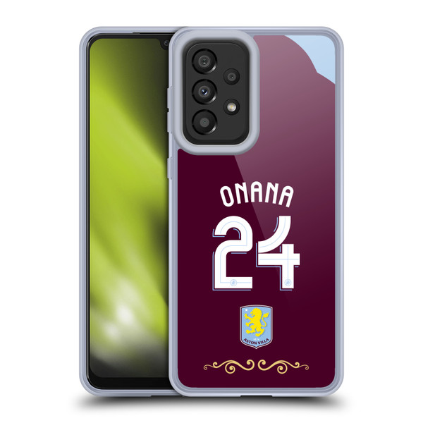 Aston Villa Football Club 2025/26 Players Home Kit Amadou Onana Soft Gel Case for Samsung Galaxy A33 5G (2022) Aston Villa Football Club 2025/26 Players Home Kit Amadou Onana Soft Gel Case for Samsung Galaxy A33 5G (2022)