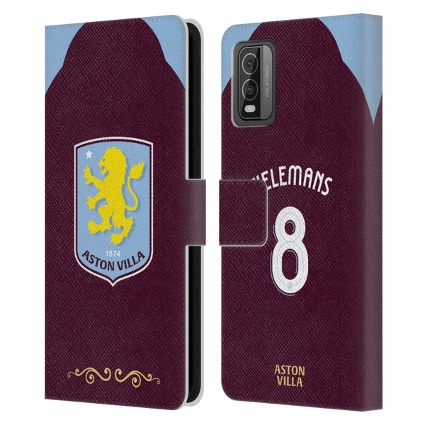 Aston Villa Football Club 2025/26 Players Home Kit Youri Tielemans Leather Book Wallet Case Cover For Nokia C210