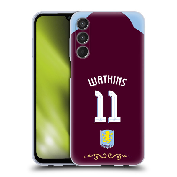 Aston Villa Football Club 2025/26 Players Home Kit Ollie Watkins Soft Gel Case for Samsung Galaxy M15/F15 5G Aston Villa Football Club 2025/26 Players Home Kit Ollie Watkins Soft Gel Case for Samsung Galaxy M15/F15 5G