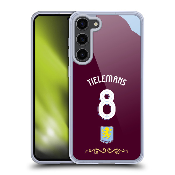 Aston Villa Football Club 2025/26 Players Home Kit Youri Tielemans Soft Gel Case for Samsung Galaxy S23+ 5G
