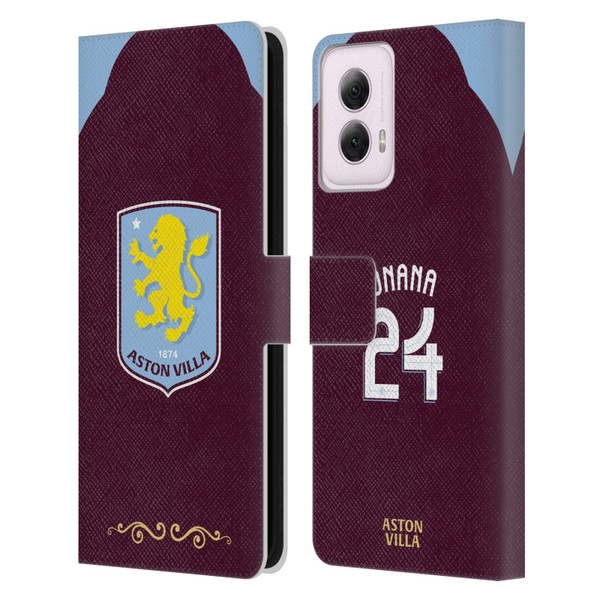 Aston Villa Football Club 2025/26 Players Home Kit Amadou Onana Leather Book Wallet Case Cover For Motorola Moto G Power (2024) Aston Villa Football Club 2025/26 Players Home Kit Amadou Onana Leather Book Wallet Case Cover For Motorola Moto G Power (2024)