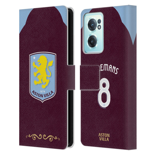 Aston Villa Football Club 2025/26 Players Home Kit Youri Tielemans Leather Book Wallet Case Cover For OnePlus Nord CE 2 5G