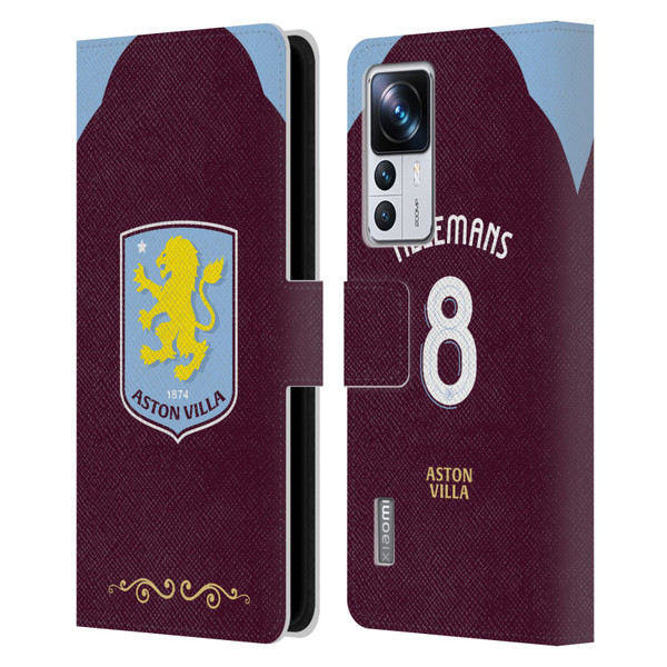 Aston Villa Football Club 2025/26 Players Home Kit Youri Tielemans Leather Book Wallet Case Cover For Xiaomi 12T Pro