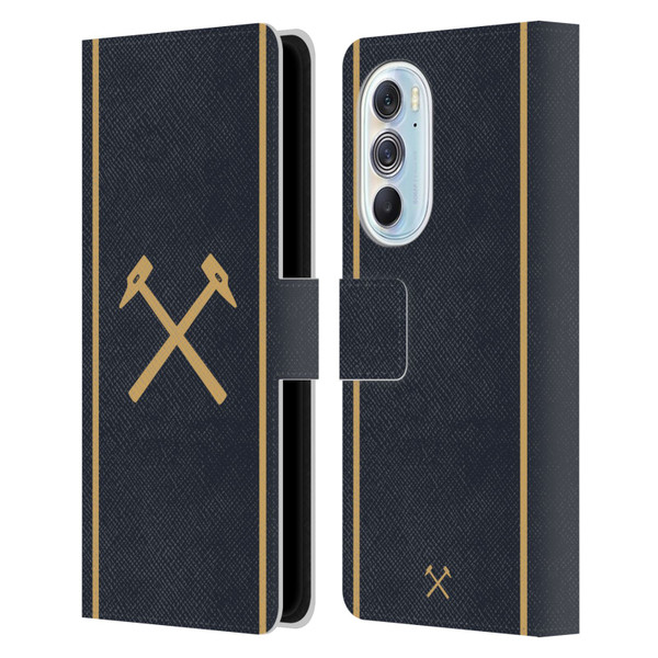 West Ham United FC 2025/26 Crest Kit Third Leather Book Wallet Case Cover For Motorola Edge X30