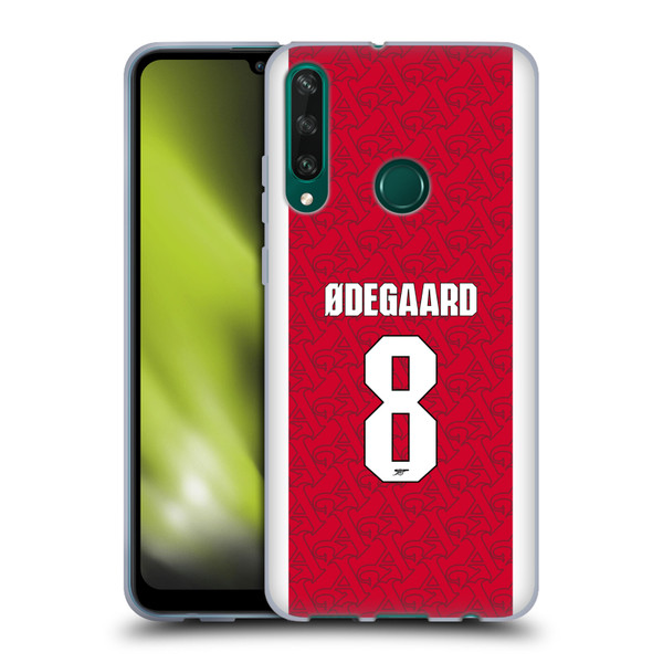 Arsenal FC 2025/26 Players Home Kit Martin Ødegaard Soft Gel Case for Huawei Y6p