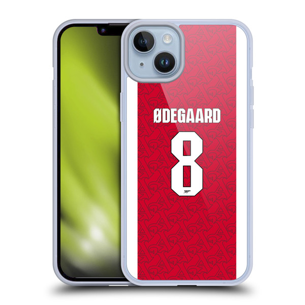 Arsenal FC 2025/26 Players Home Kit Martin Ødegaard Soft Gel Case for Apple iPhone 14 Plus Arsenal FC 2025/26 Players Home Kit Martin Ødegaard Soft Gel Case for Apple iPhone 14 Plus