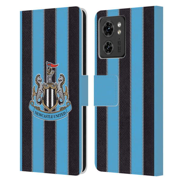 Newcastle United Football Club 2025/26 Crest Kit Home Leather Book Wallet Case Cover For Motorola Moto Edge 40/Edge (2023)