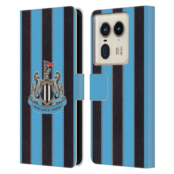 Newcastle United Football Club 2025/26 Crest Kit Home Leather Book Wallet Case Cover For Motorola Edge 50 Ultra/X50 Ultra