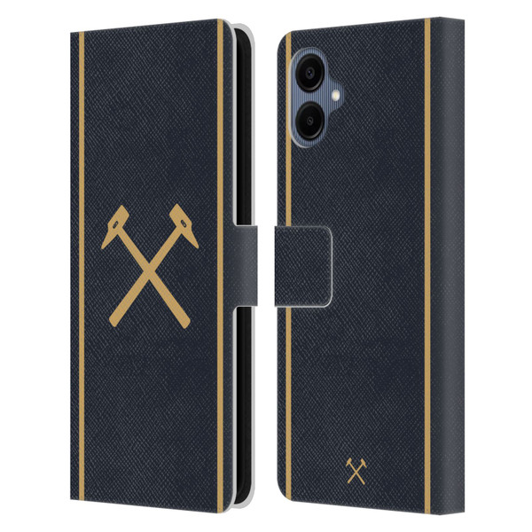 West Ham United FC 2025/26 Crest Kit Third Leather Book Wallet Case Cover For Samsung Galaxy A06 4G