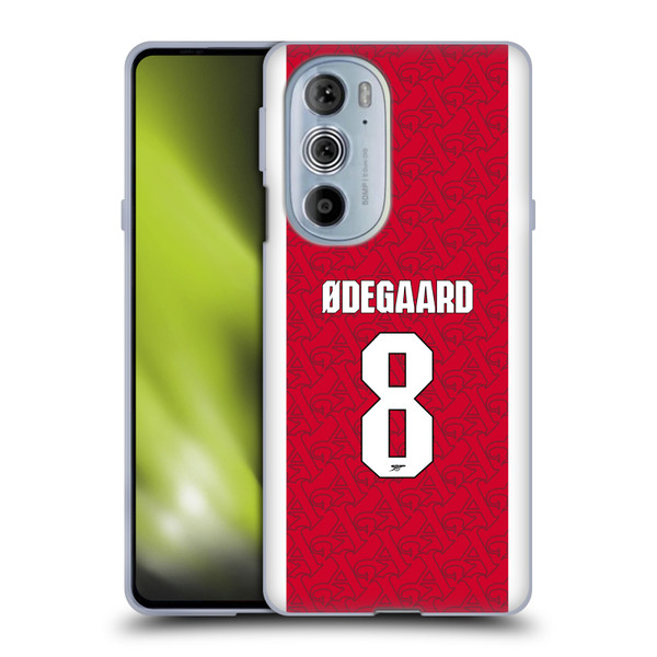 Arsenal FC 2025/26 Players Home Kit Martin Ødegaard Soft Gel Case for Motorola Edge X30