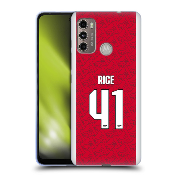Arsenal FC 2025/26 Players Home Kit Declan Rice Soft Gel Case for Motorola Moto G60 / Moto G40 Fusion