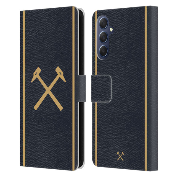 West Ham United FC 2025/26 Crest Kit Third Leather Book Wallet Case Cover For Samsung Galaxy M54 5G