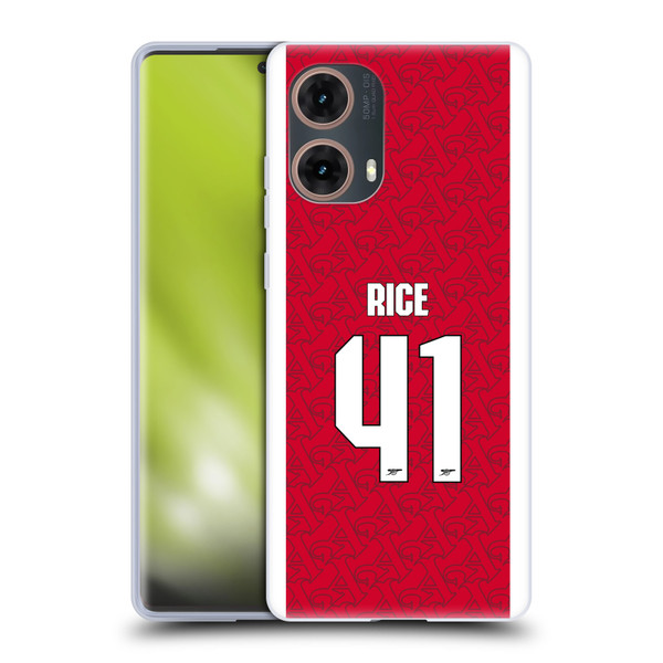 Arsenal FC 2025/26 Players Home Kit Declan Rice Soft Gel Case for Motorola Moto G85