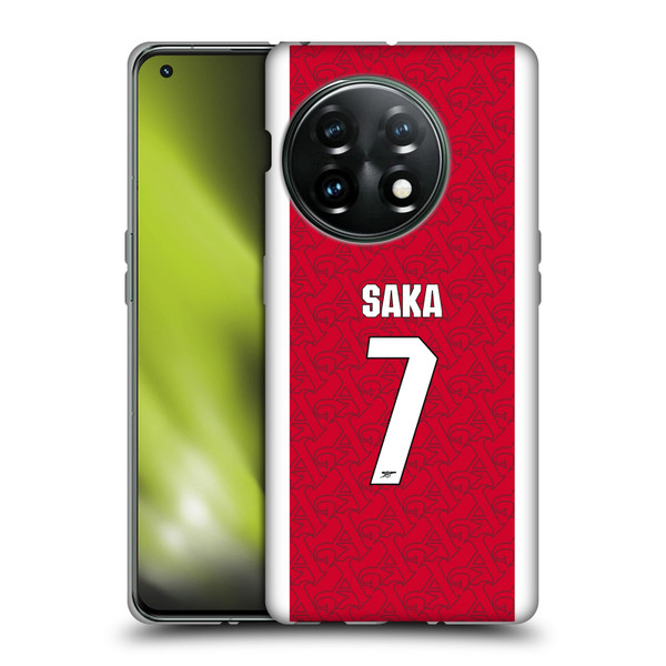 Arsenal FC 2025/26 Players Home Kit Bukayo Saka Soft Gel Case for OnePlus 11 5G